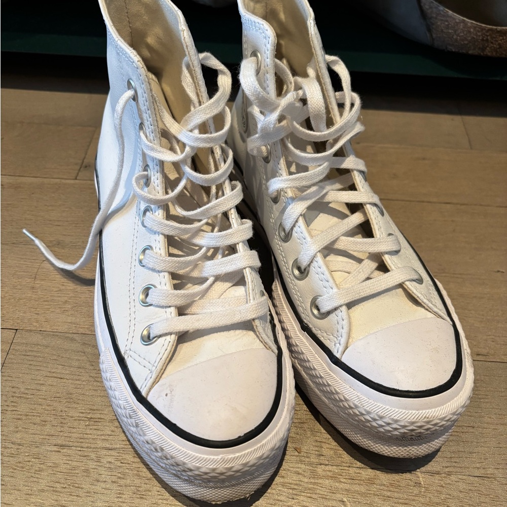 Converse Leather Platform High-Tops